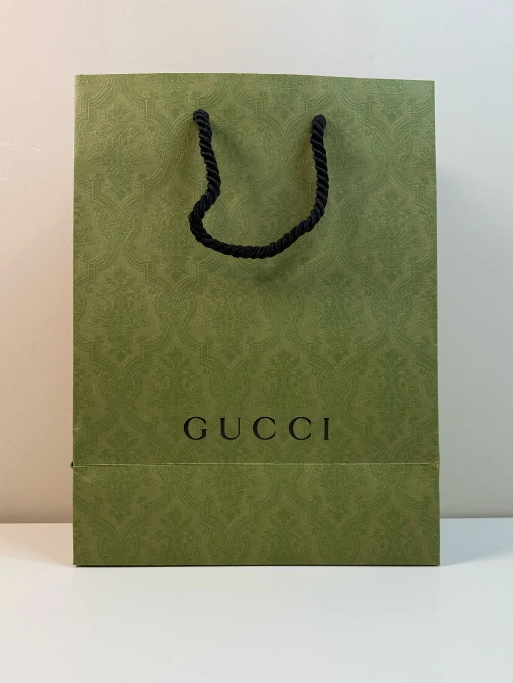 Gucci Green Shopping Gift Bag Dust Bag Cards Packaging Bundle Set